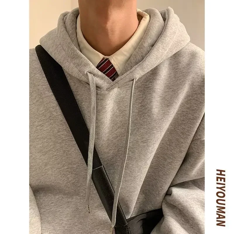 Men'S Fashion For 70 Year Old - 6 Colors Spring Autumn Solid Hoodie