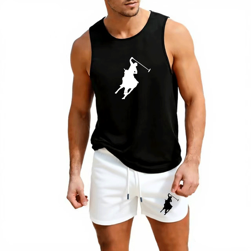 Men'S Fashion Clothing - European Men Summer Vest and Shorts
