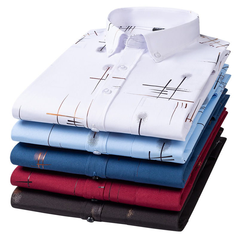 Dress Shirt Non-Iron - 2024 Men's Dress Shirts Spring Autumn