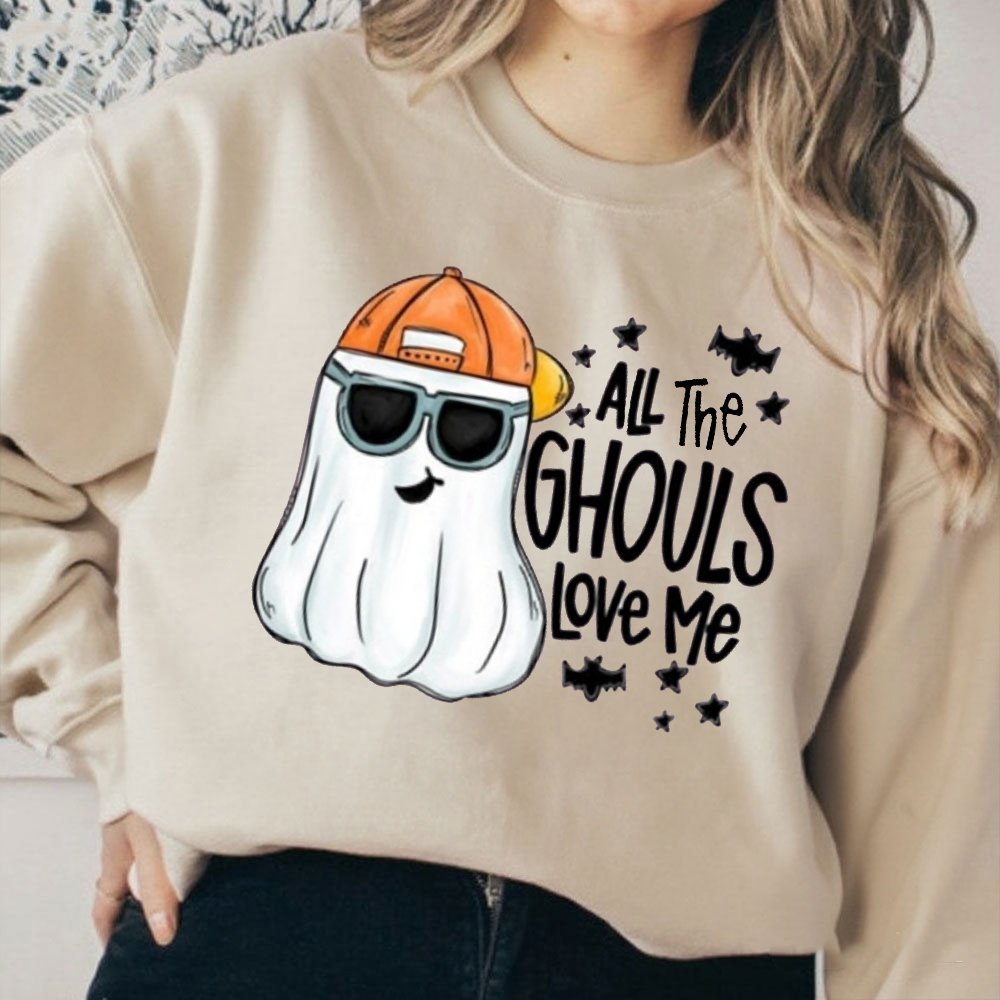 Men'S Fashion For 70 Year Old - All The Ghouls Love Me Sweatshirt