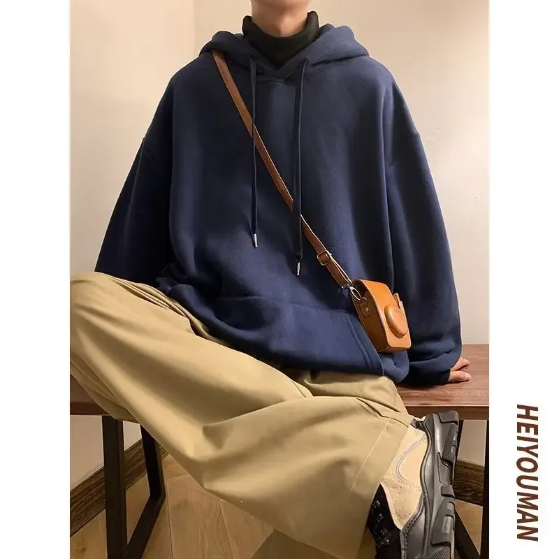Men'S Fashion For 70 Year Old - 6 Colors Spring Autumn Solid Hoodie