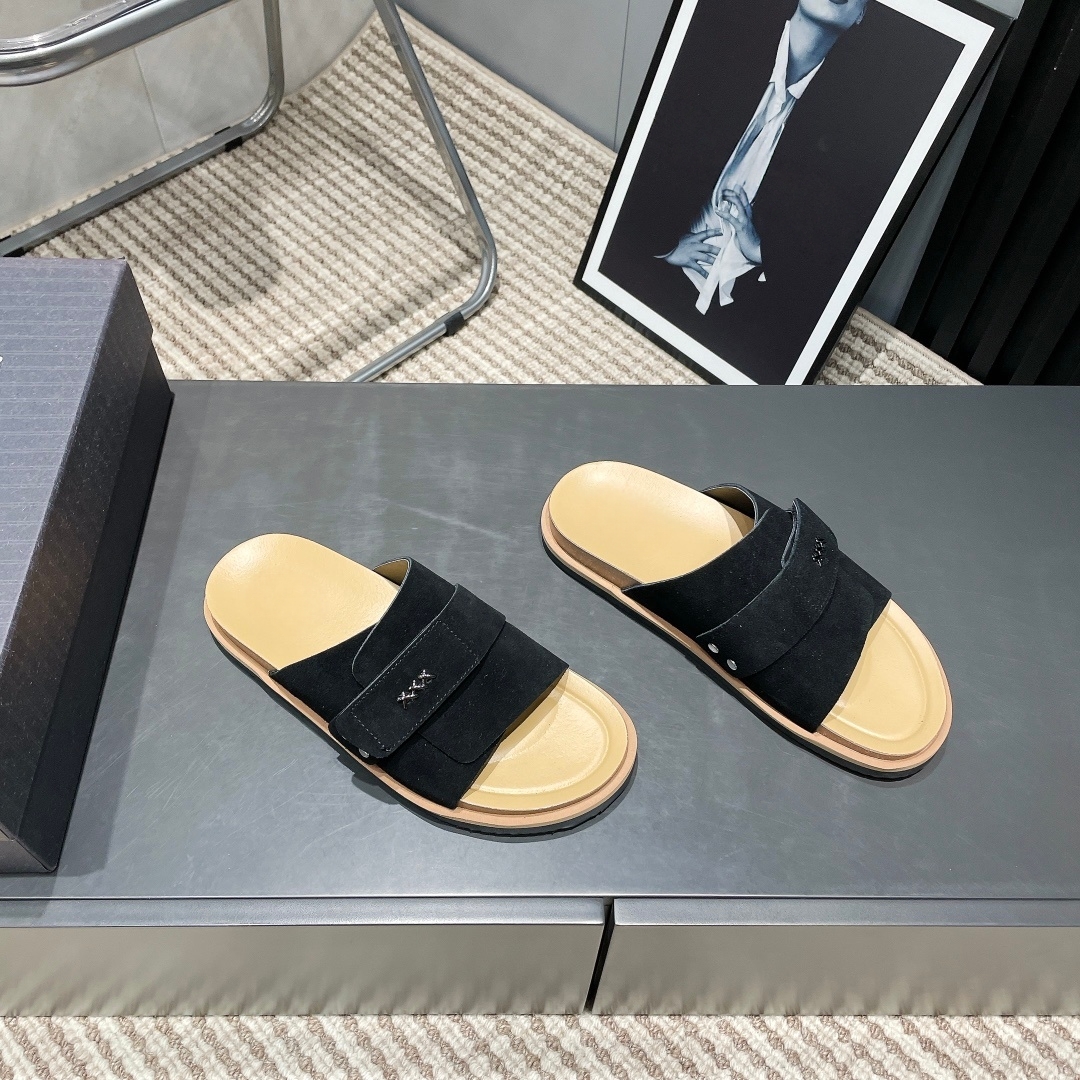 Men'S Fashion Model - Holiday Gifts Handmade Leather Slippers Luxury