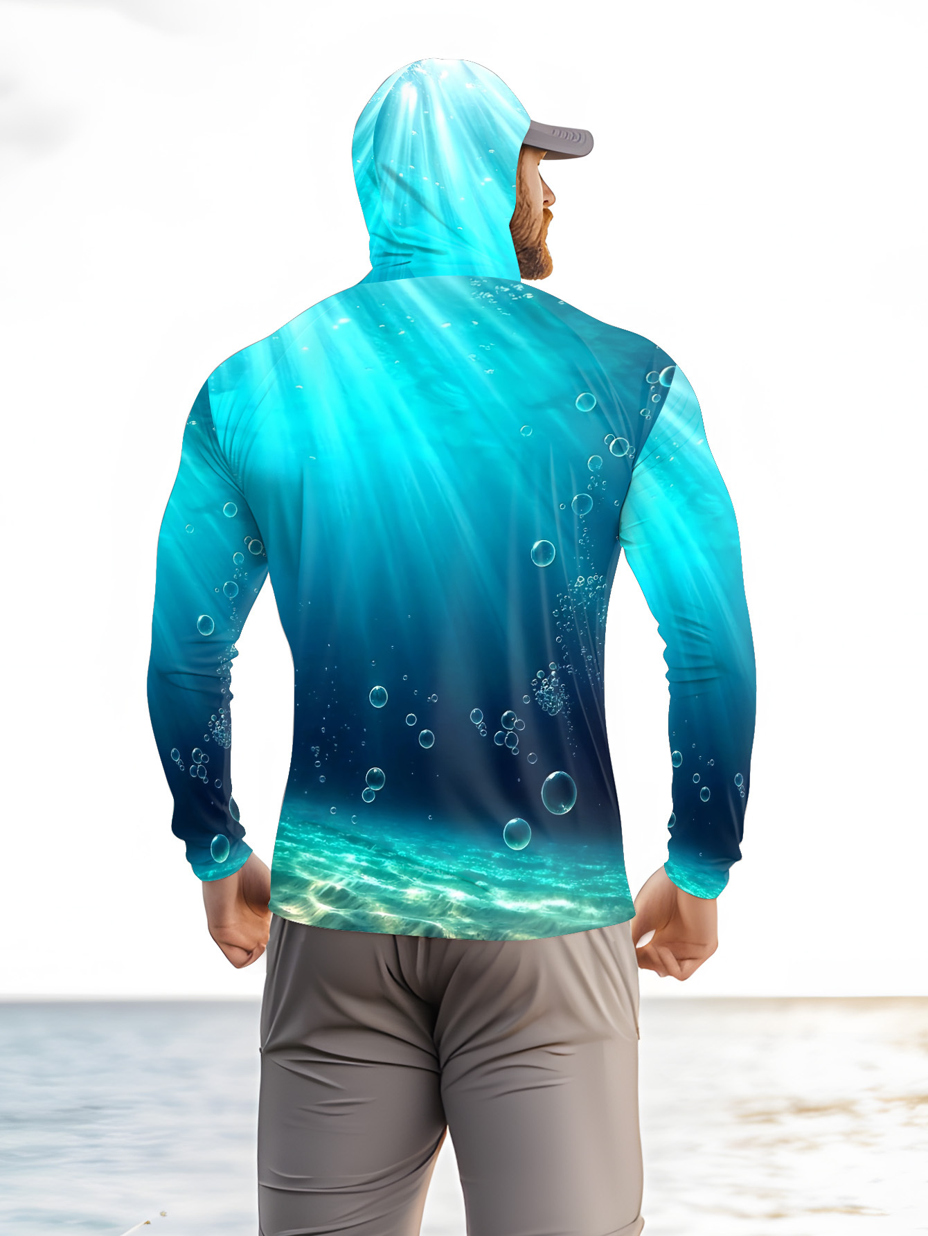 Men's long-sleeved T-shirt wit - Men'S Fashion T Shirts ulasan dan harga