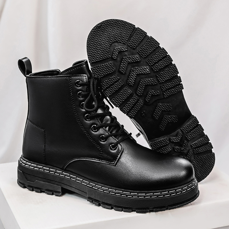 Men's 4-Season Black Patent Le - Mens Fashion Modern ulasan dan harga