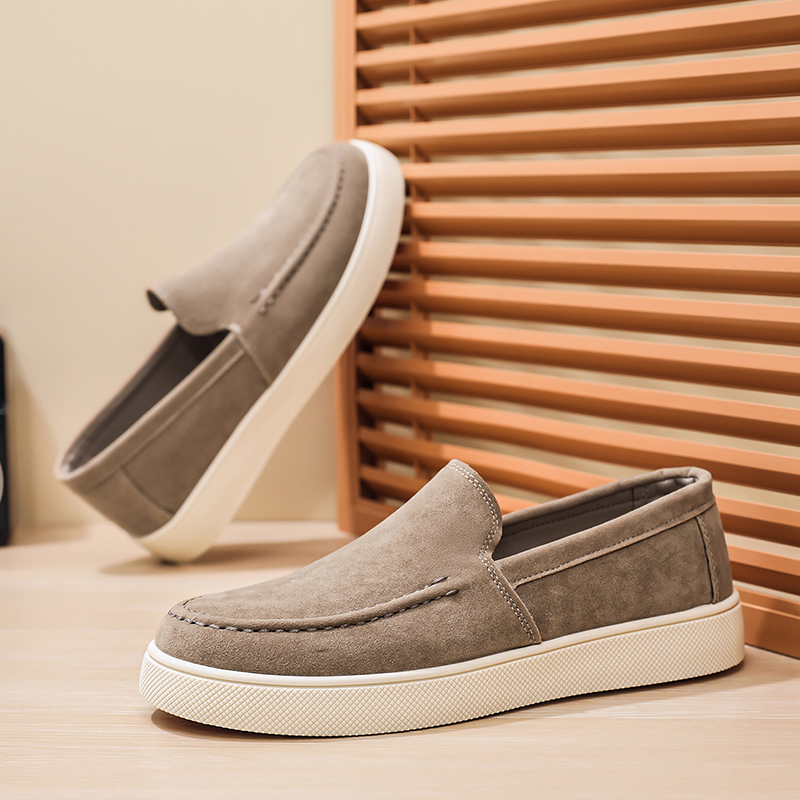Men's Casual Shoes Suede Leath - Men'S Fashion Loafers Shoes ulasan dan harga