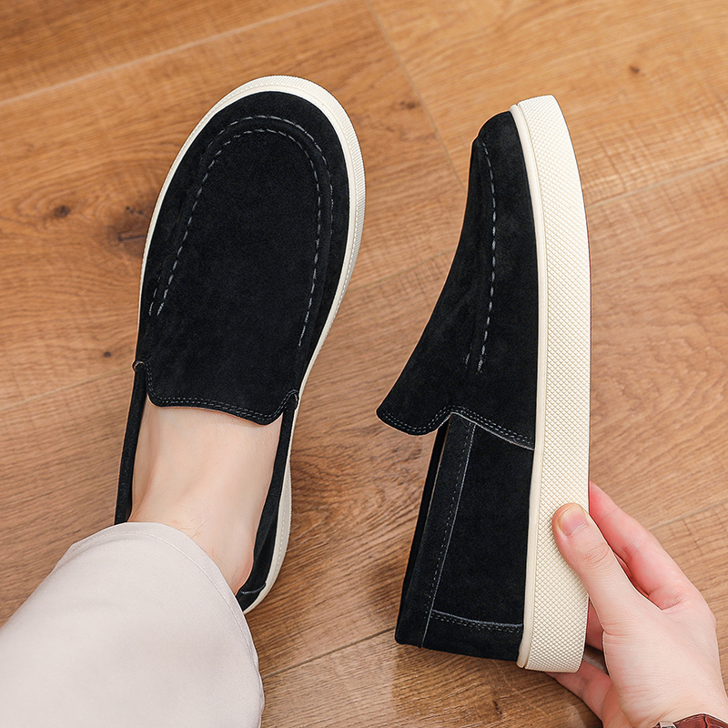 Men's Casual Shoes Suede Leath - Men'S Fashion Loafers Shoes ulasan dan harga