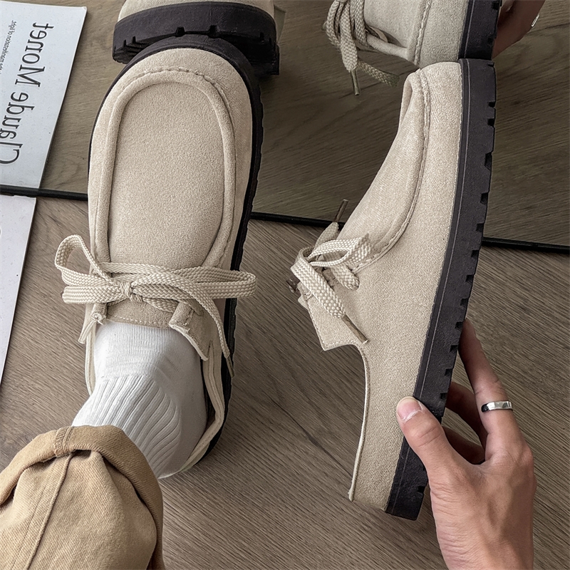 Fashion Men Half Slippers Sued - Men'S Fashion Loafers Shoes ulasan dan harga