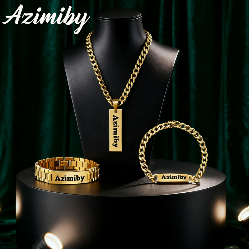 Azimiby Customizable Name Clas - Men'S Fashion Jewelry Bracelets ulasan dan harga
