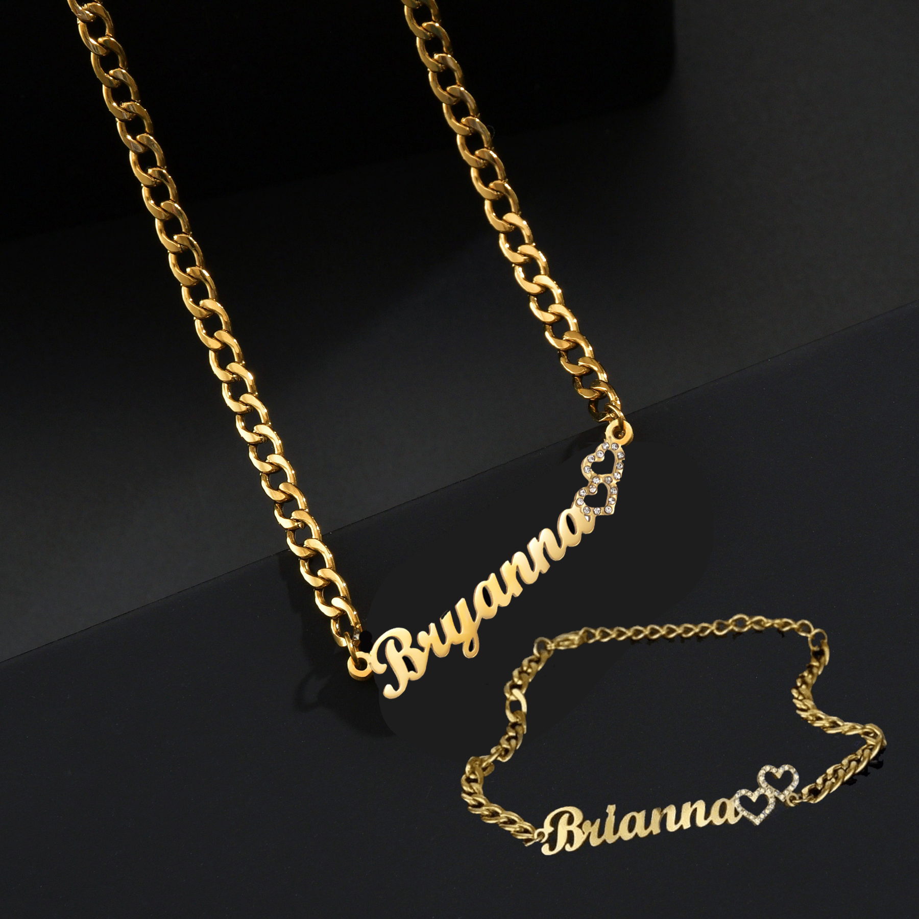 Acheerup New Custom Name Neckl - Men'S Fashion Jewelry Bracelets ulasan dan harga