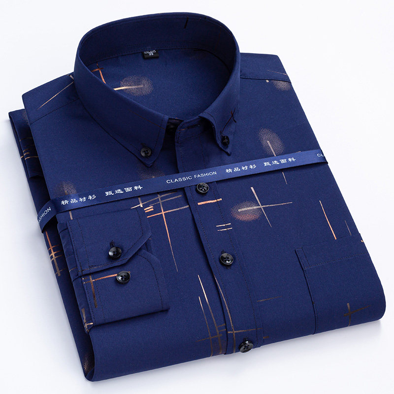 New Plaid Shirts For Men Long  - Dress Shirt Non-Iron ulasan dan harga