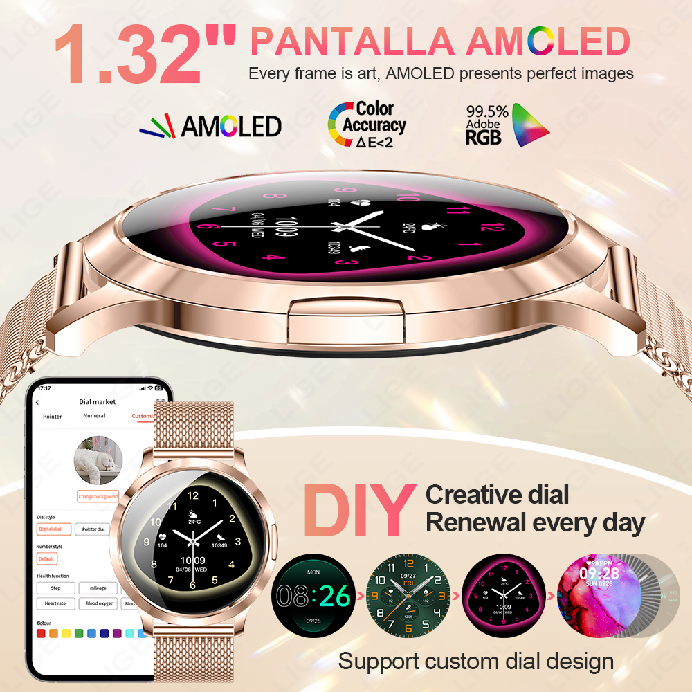 LIGE 2026 New Smart Watch Wome - Men'S Fashion Week 2026 ulasan dan harga