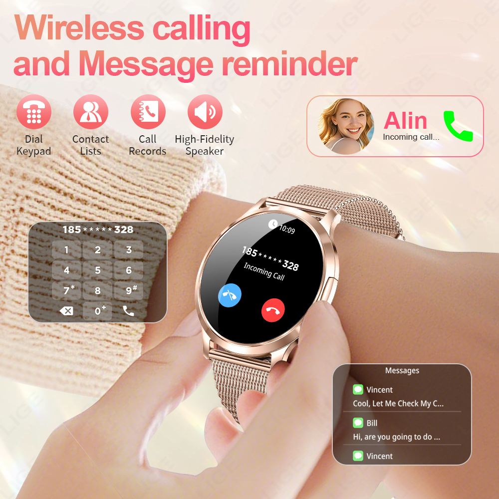 LIGE 2026 New Smart Watch Wome - Men'S Fashion Week 2026 ulasan dan harga