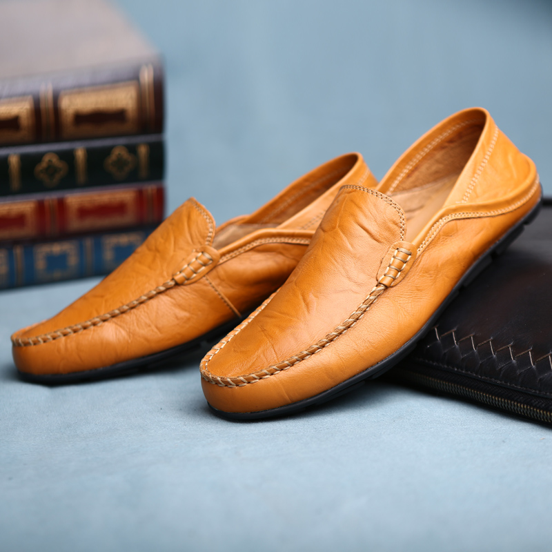 Men's Leather Casual loafers S - Men'S Fashion Loafers Shoes ulasan dan harga