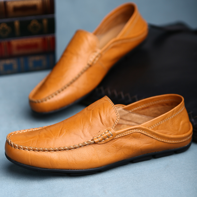 Men's Leather Casual loafers S - Men'S Fashion Loafers Shoes ulasan dan harga