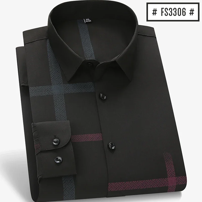 Men Dress Shirts Long Sleeve S - Dress Shirt Non-Iron ulasan dan harga