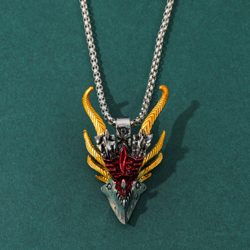 Retro Hip-Hop Evil Dragon Head - Men'S Fashion Model ulasan dan harga