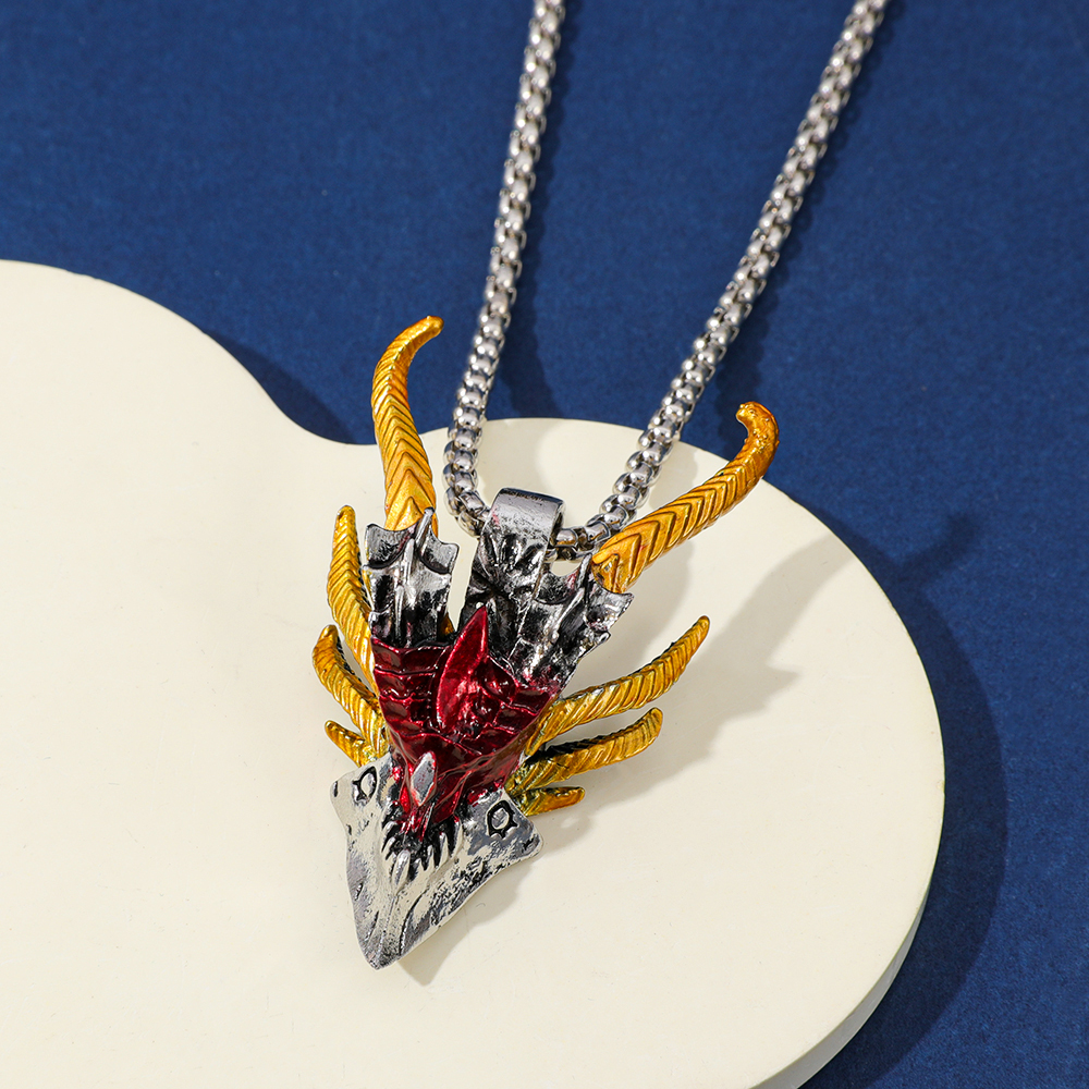 Retro Hip-Hop Evil Dragon Head - Men'S Fashion Model ulasan dan harga