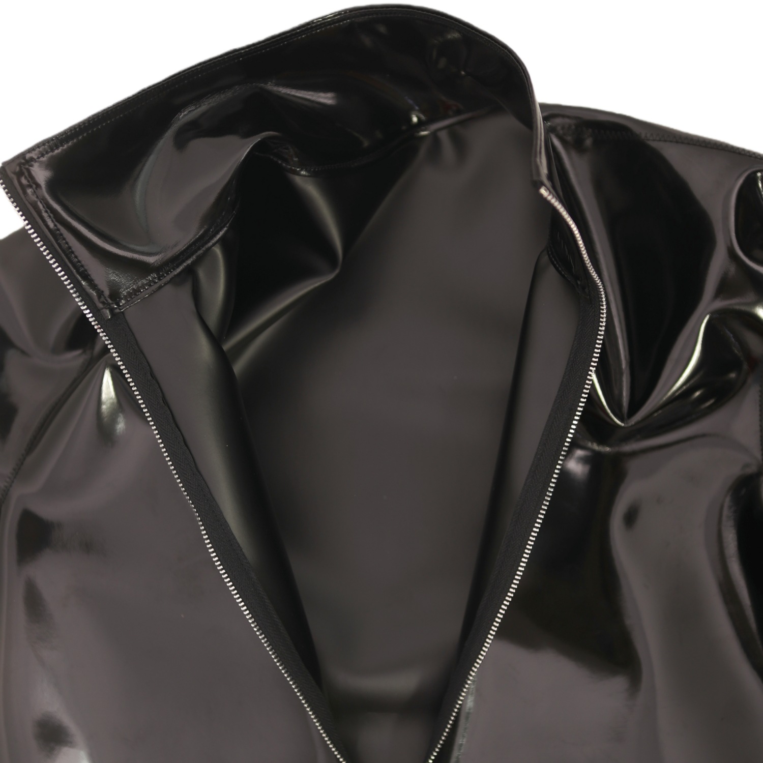 Sexy Men PVC Glossy Shiny Long - Men'S Fashion T Shirts ulasan dan harga