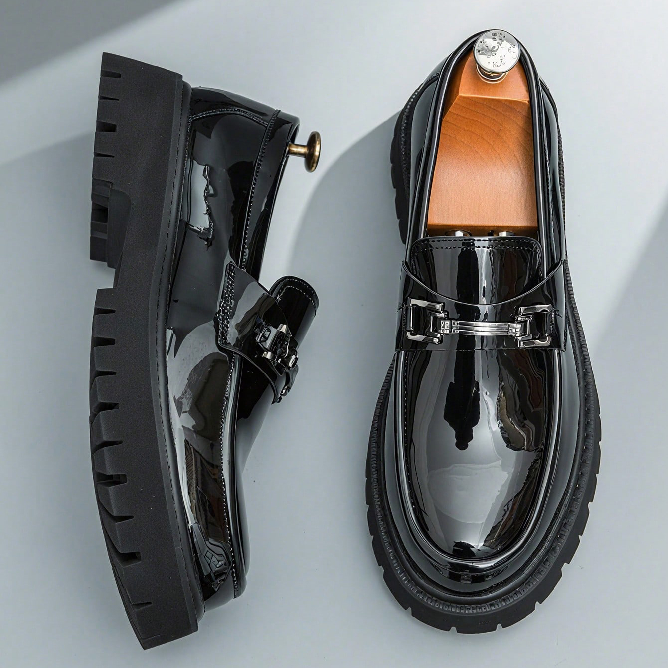 Fashion Classic Thick Sole Men - Men'S Fashion Loafers Shoes ulasan dan harga
