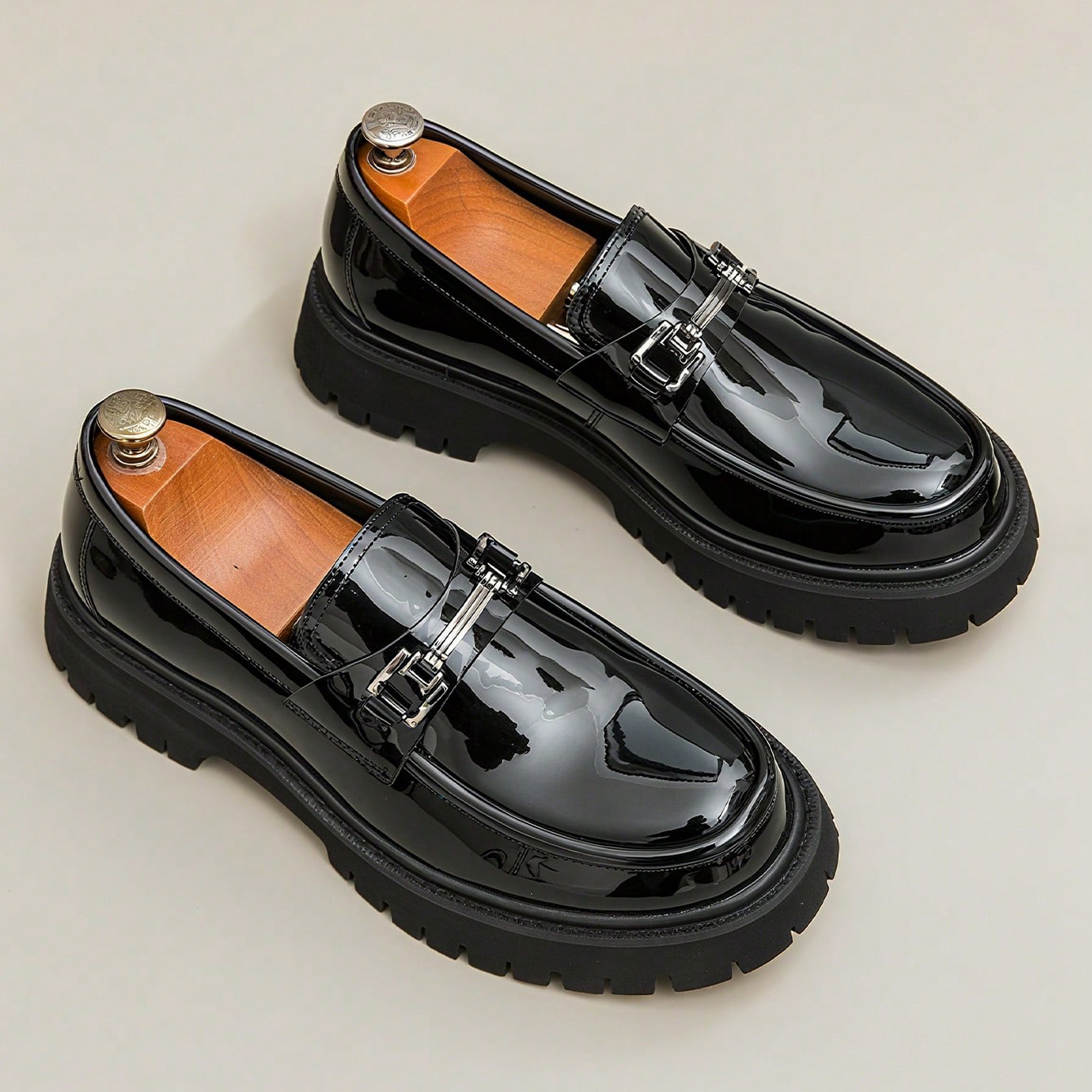 Fashion Classic Thick Sole Men - Men'S Fashion Loafers Shoes ulasan dan harga