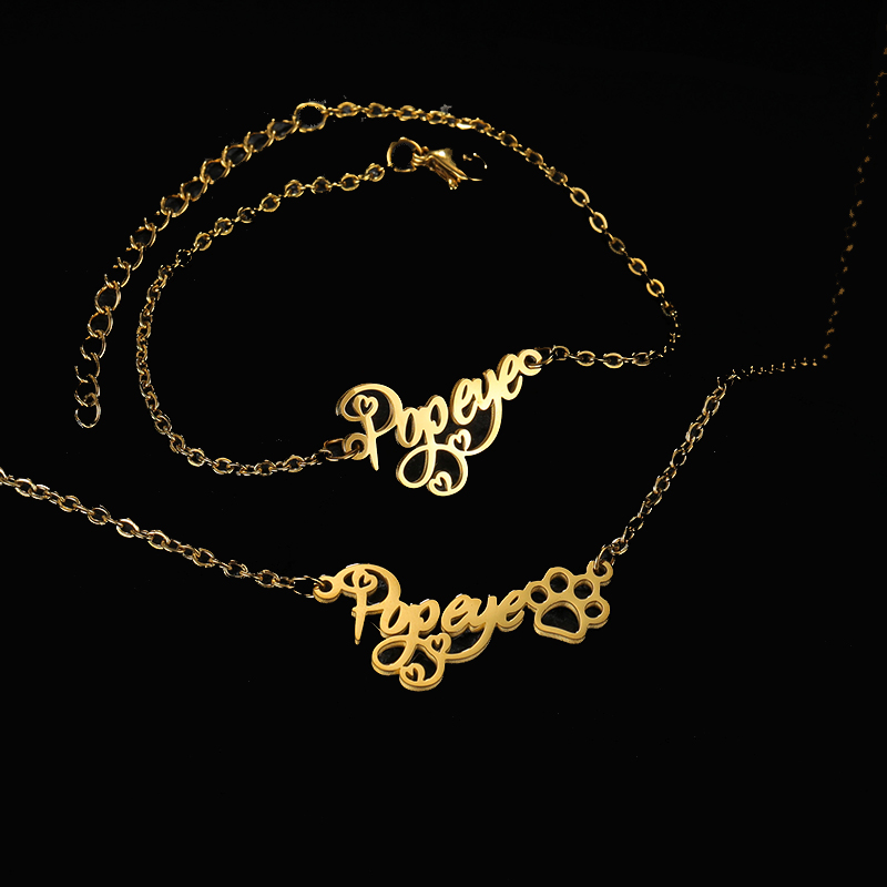 Goxijite Customize Name Neckla - Men'S Fashion Jewelry Bracelets ulasan dan harga