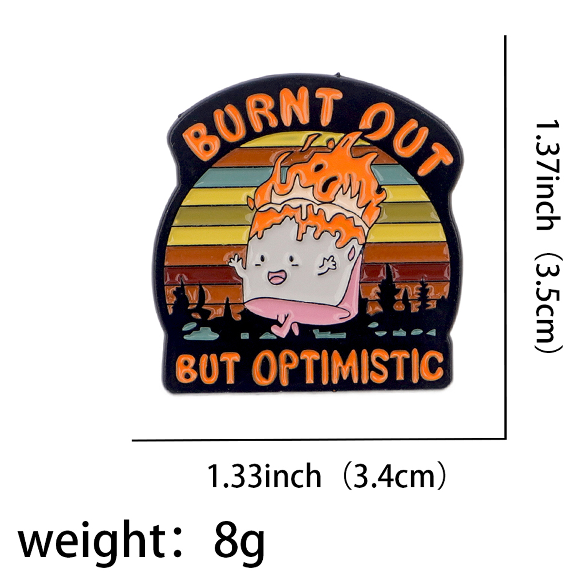 Fire Badges Enamel Pin Brooche - Men'S Fashion Model ulasan dan harga
