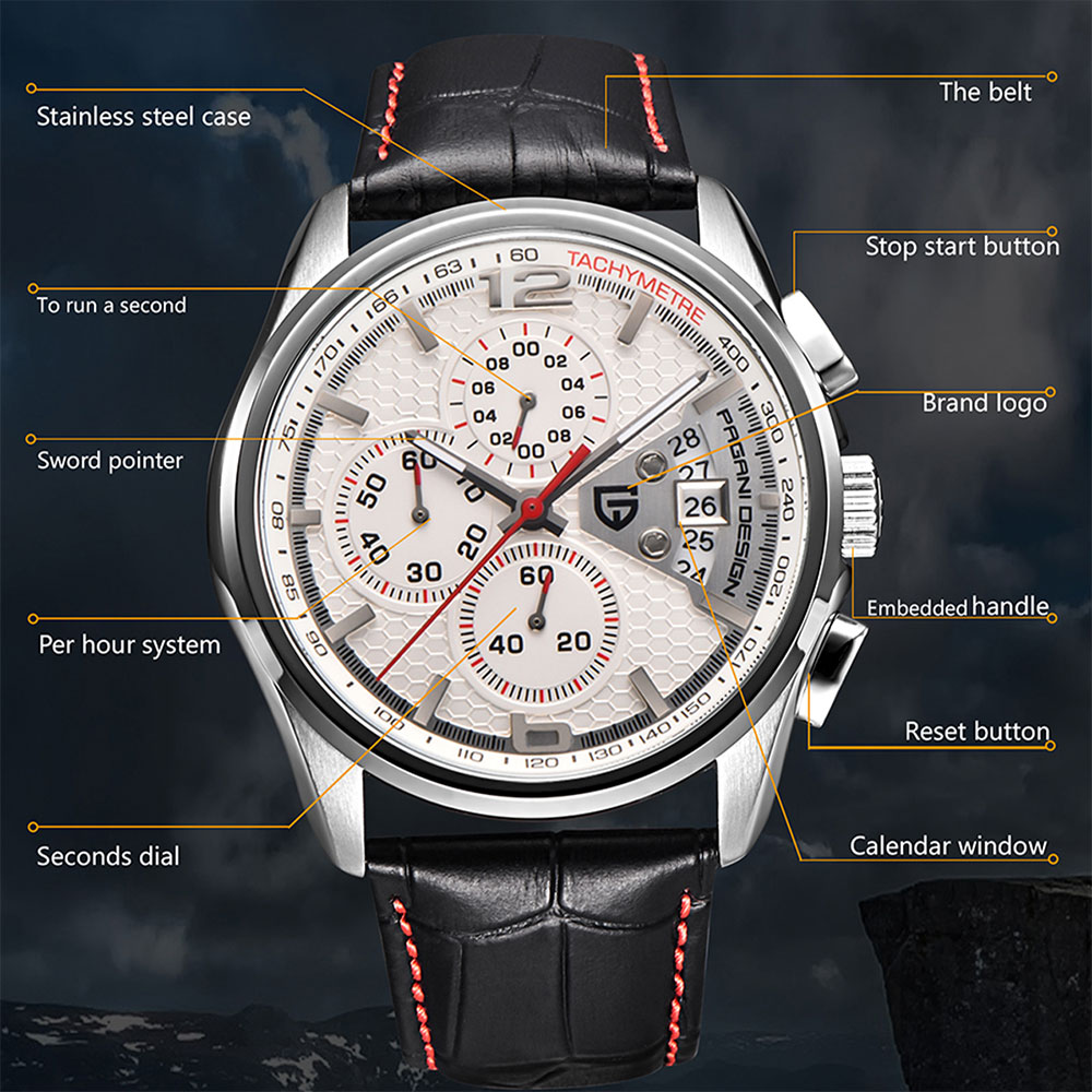 PAGANI DESIGN New PD-3306 Chro - Mens Fashion Modern ulasan dan harga