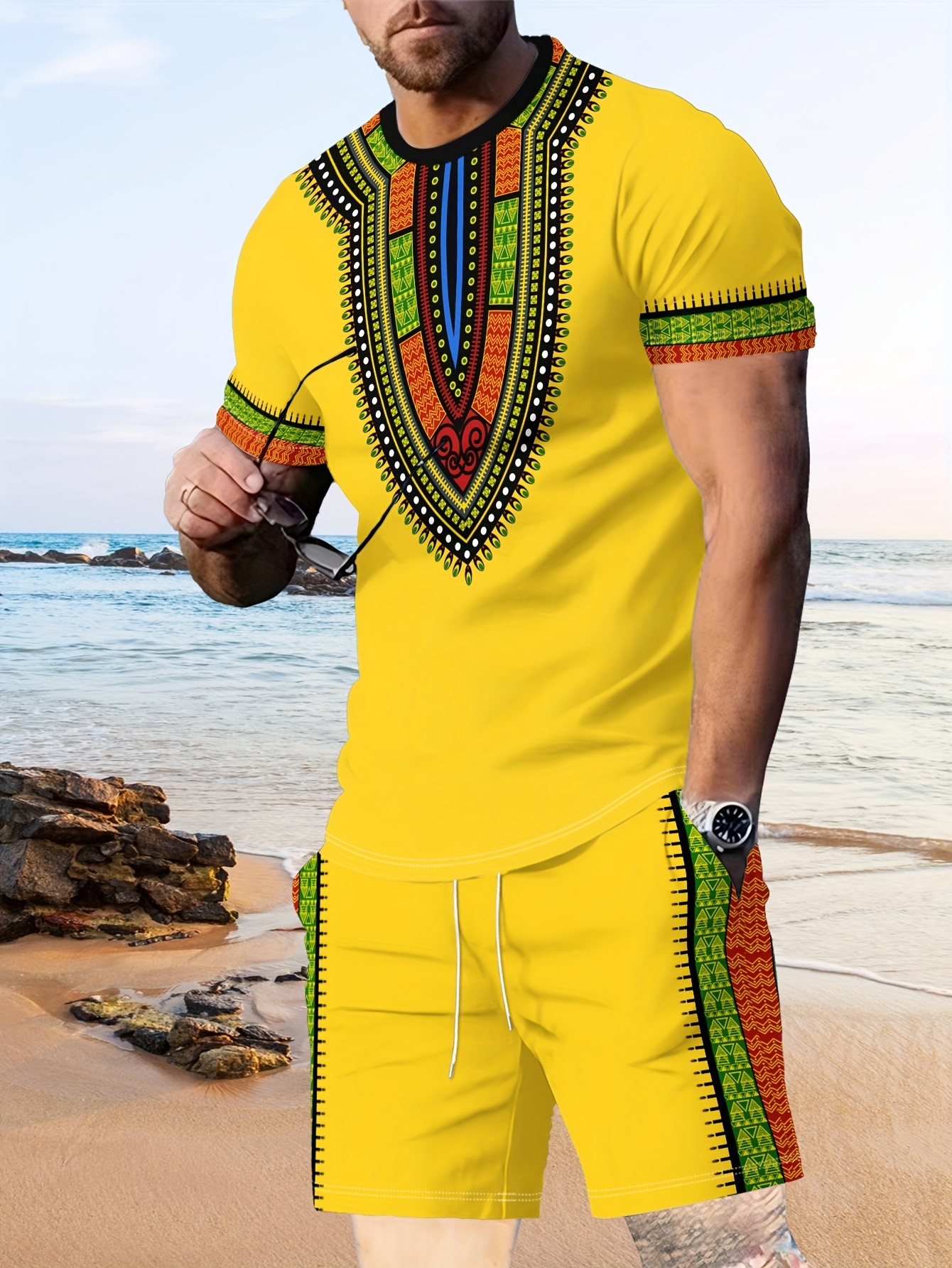 New Men's Suits African Dashik - Men'S Fashion Clothing ulasan dan harga