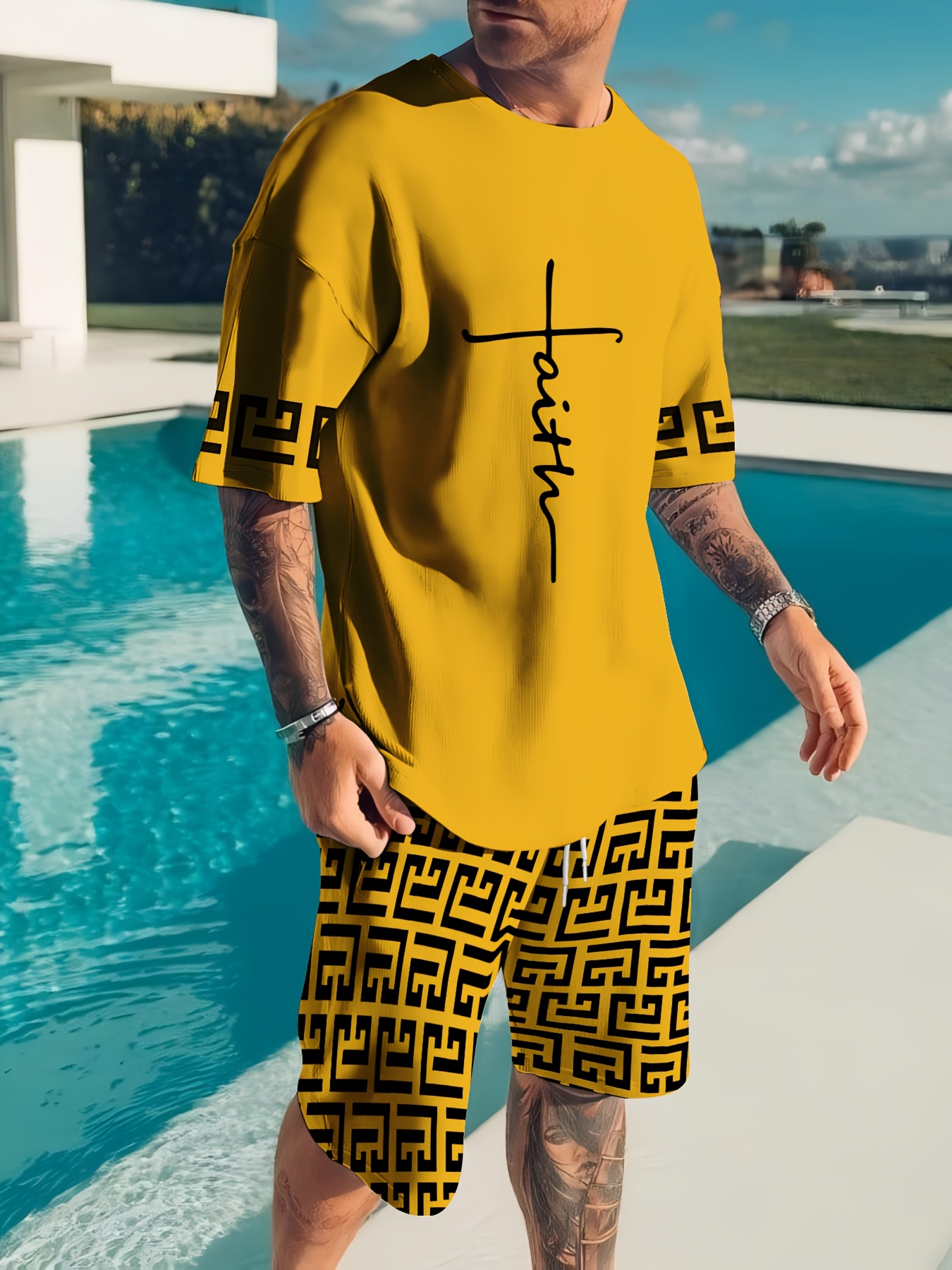 3D Printing Men's Casual Fashi - Mens Fashion Modern ulasan dan harga