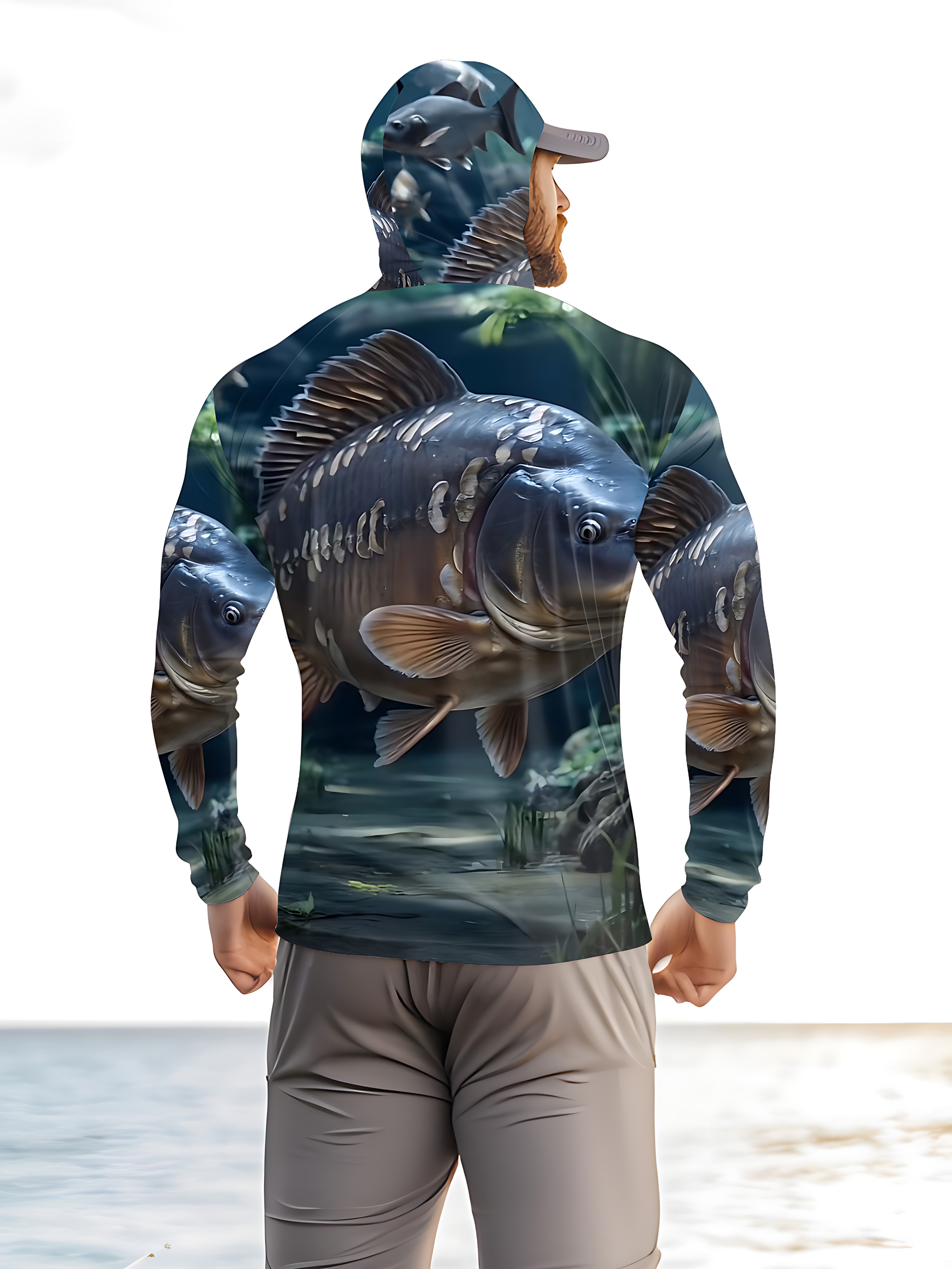 Men's long-sleeved T-shirt wit - Men'S Fashion T Shirts ulasan dan harga