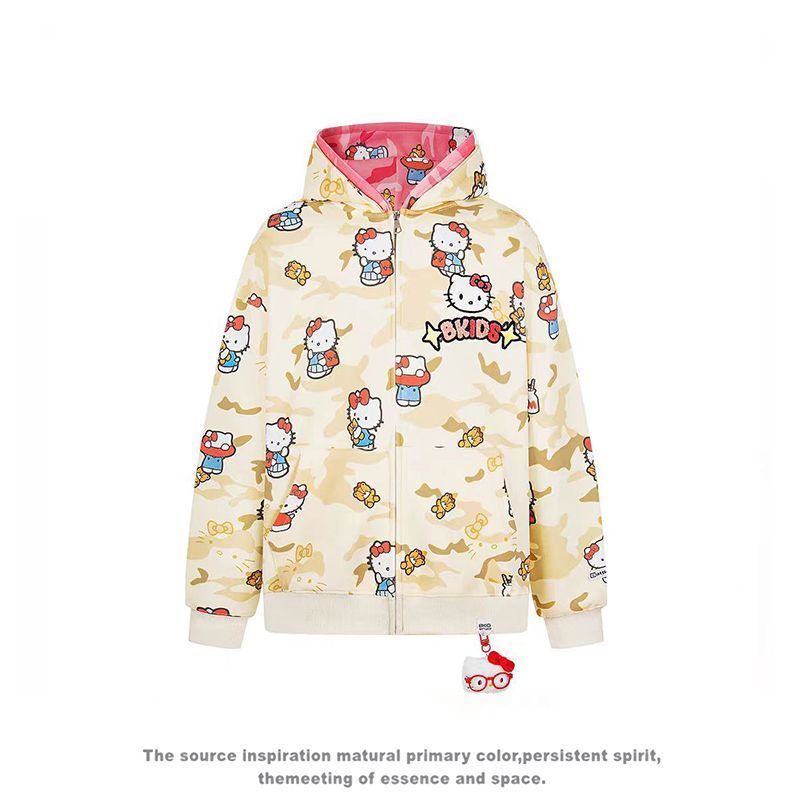 Ins New Hello Kitty Bapes Camo - Men'S Fashion Model ulasan dan harga
