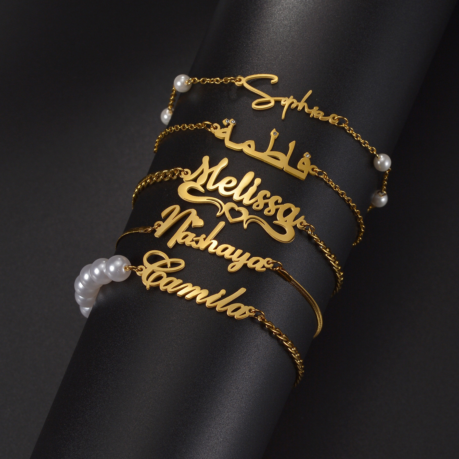 Atoztide Custom Name Necklace  - Men'S Fashion Jewelry Bracelets ulasan dan harga