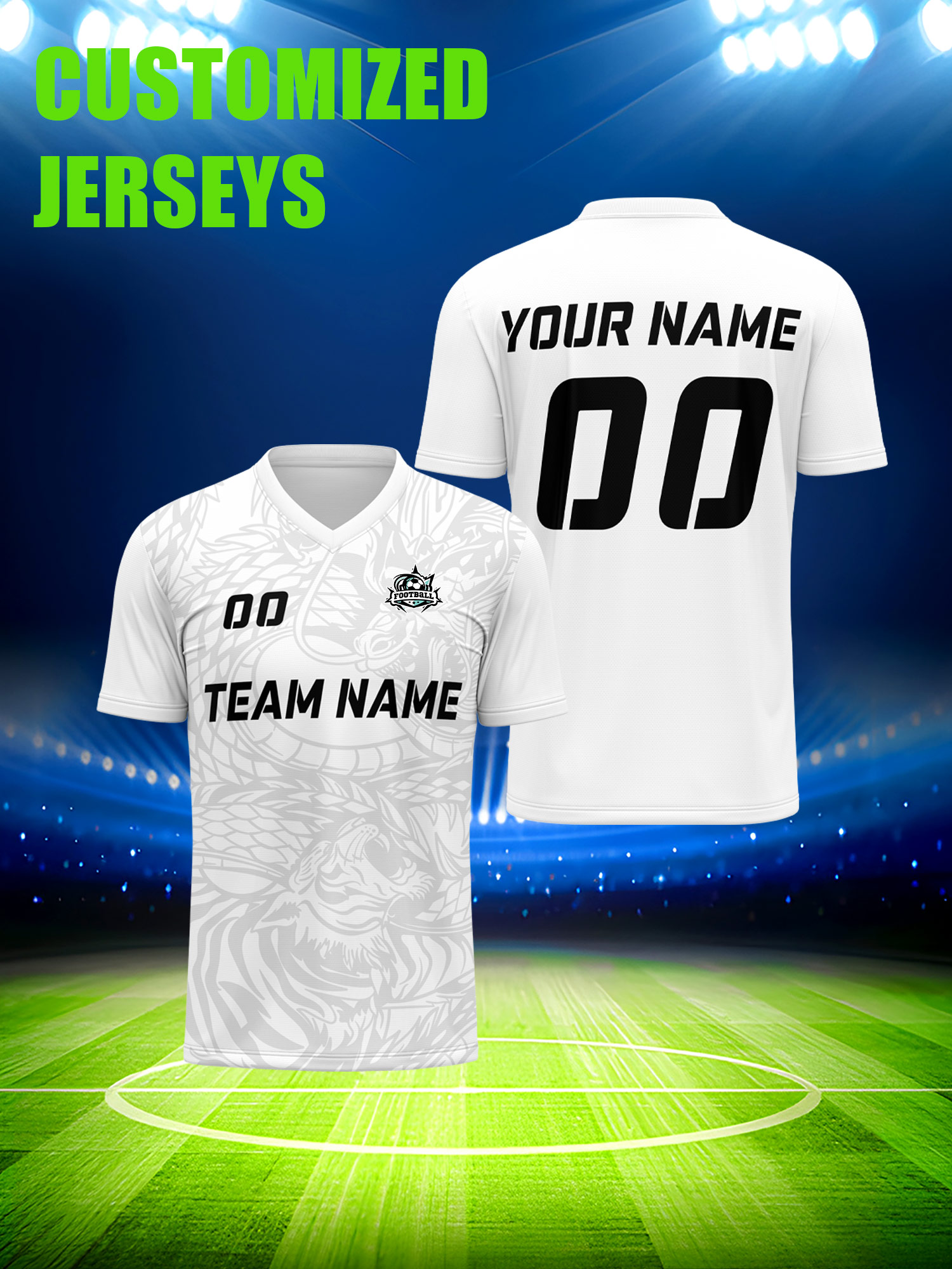 Custom Soccer Jersey With Cust - Mens Fashion Modern ulasan dan harga