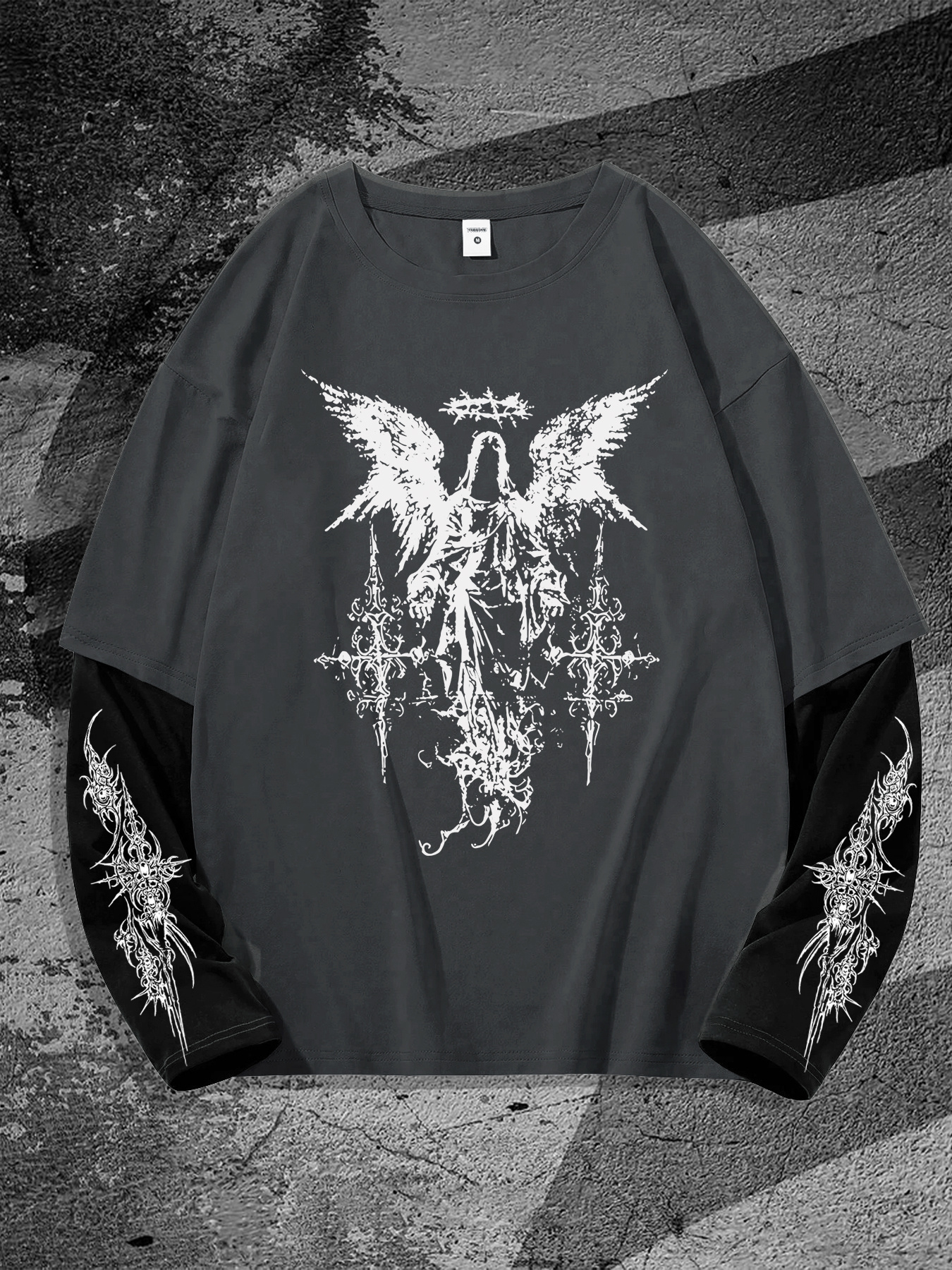 New men's long-sleeved T-shirt - Men'S Fashion T Shirts ulasan dan harga