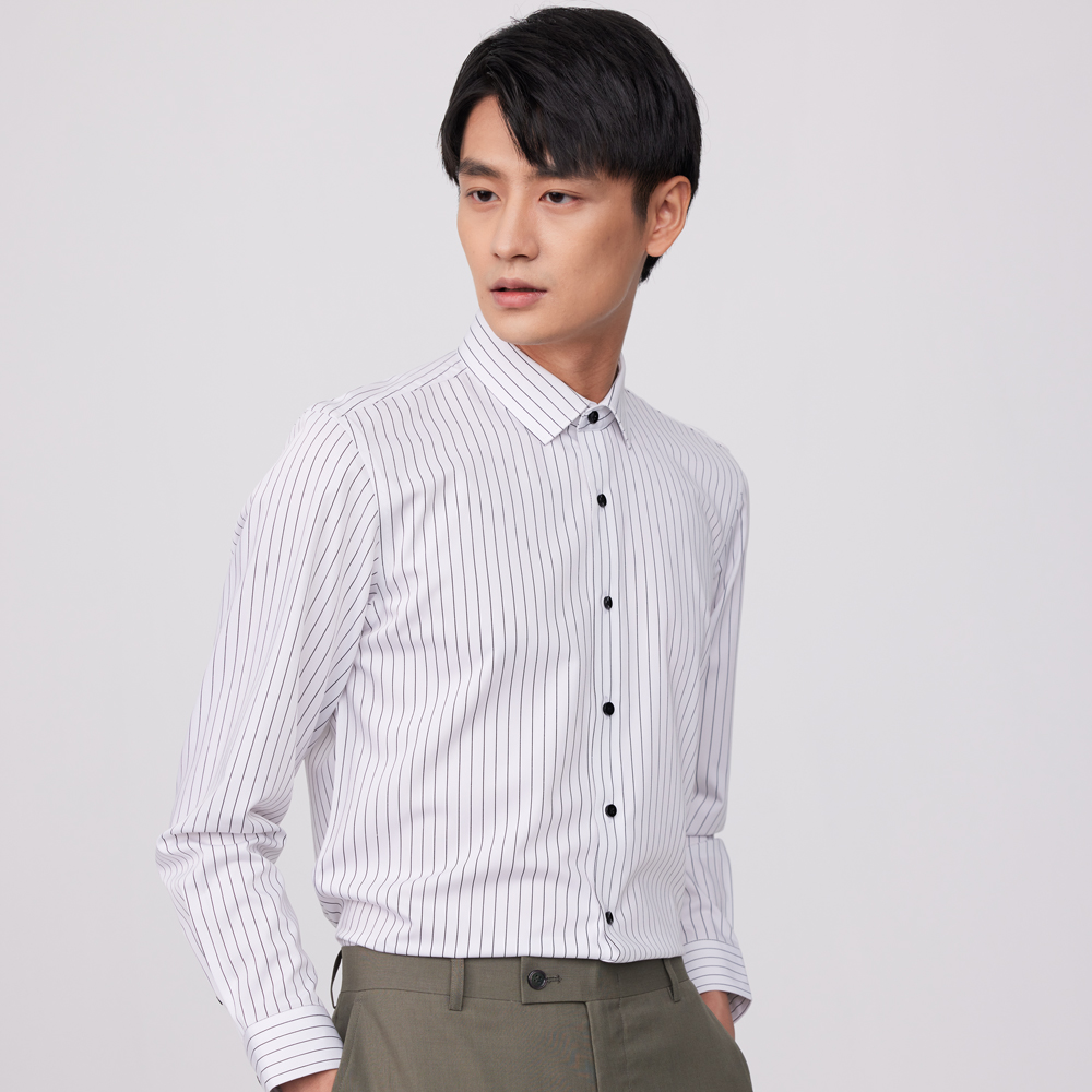 Men's Slim Fit Non-Iron Bamboo - Dress Shirt Non-Iron ulasan dan harga