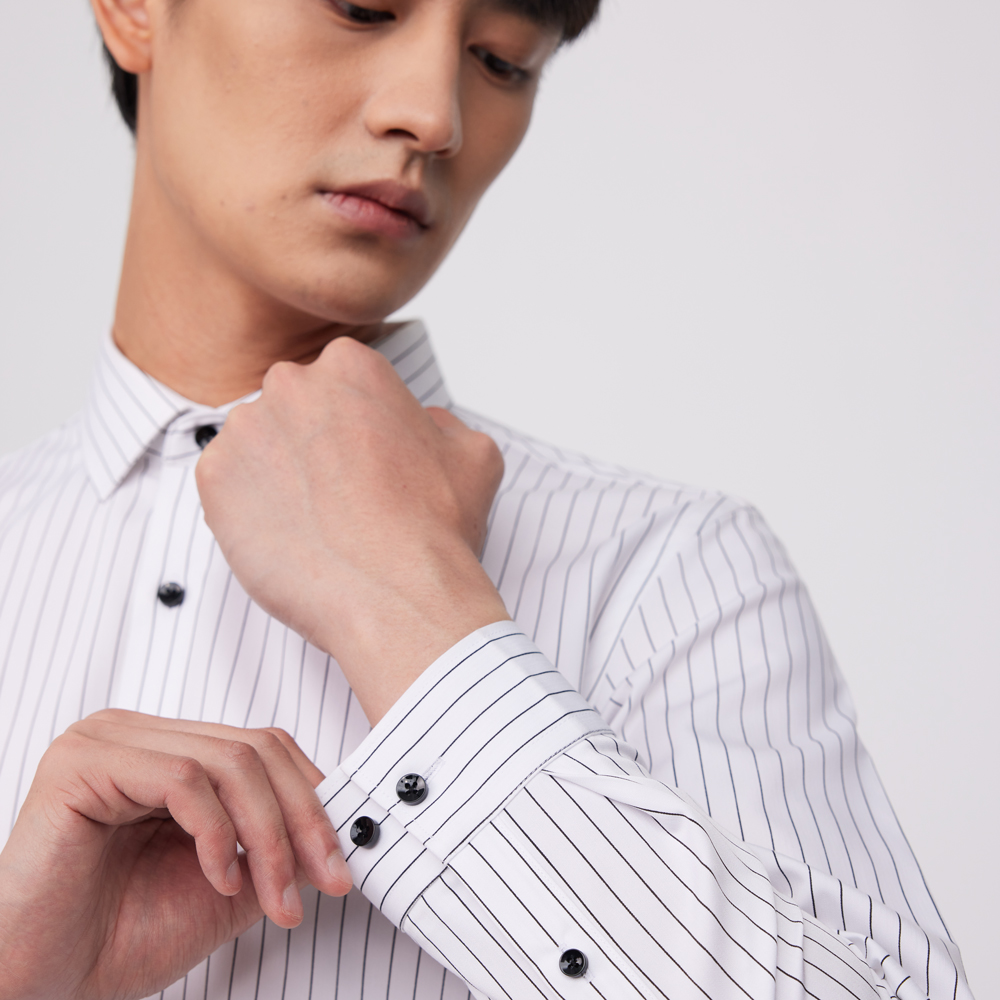Men's Slim Fit Non-Iron Bamboo - Dress Shirt Non-Iron ulasan dan harga