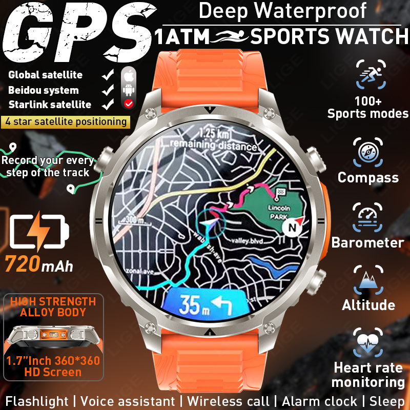 LIGE 2026 New Men Military GPS - Men'S Fashion Week 2026 ulasan dan harga