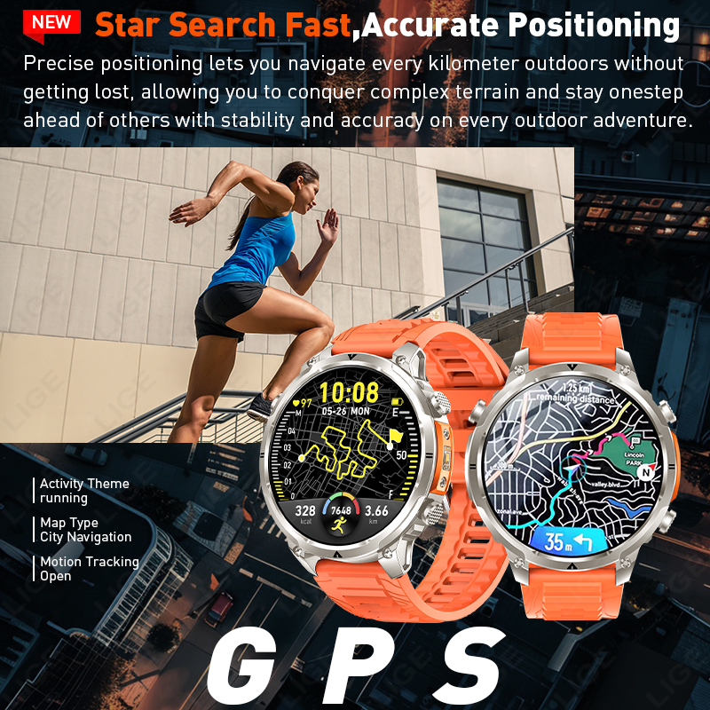 LIGE 2026 New Men Military GPS - Men'S Fashion Week 2026 ulasan dan harga